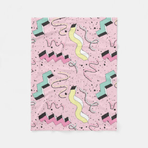 Naadloos patroon in heldere abstracte retro-stijl fleece deken
