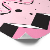 Naadloos patroon in heldere abstracte retro-stijl poster (Hoek)