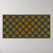 Naadloos patroon in Indonesische batikstijl op de Poster (Voorkant)