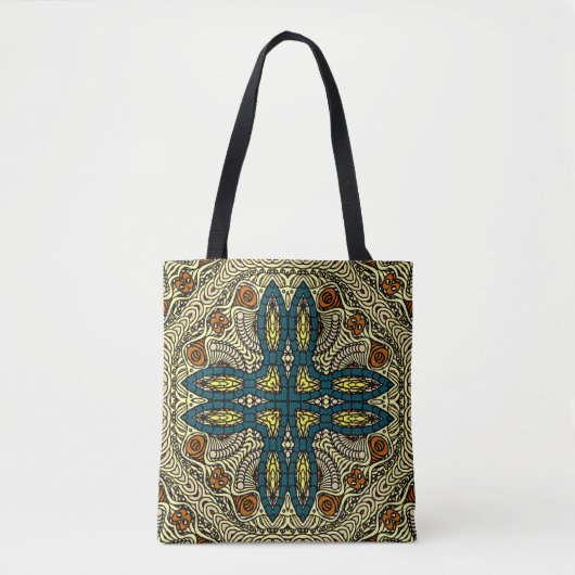 Naadloos  patroon in oosterstijl Bloem Tote Bag (Voorkant)