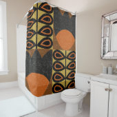 naadloos patroon in scandinavische ontwerpstijl . douchegordijn (In situ)