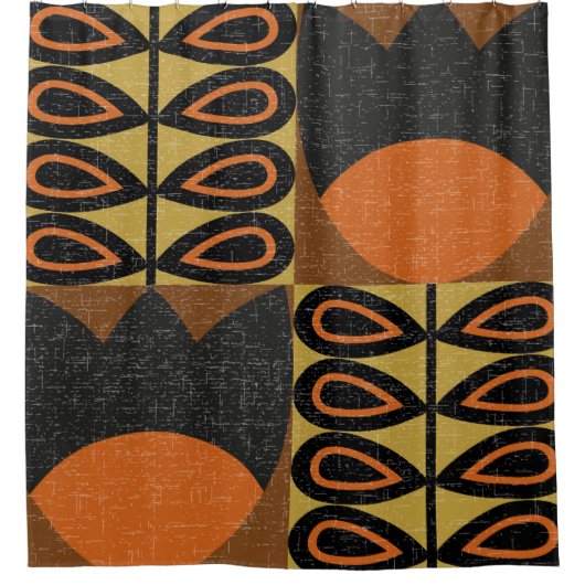 naadloos patroon in scandinavische ontwerpstijl . douchegordijn (Voorkant)