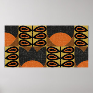 naadloos patroon in scandinavische ontwerpstijl .  poster