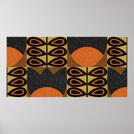 naadloos patroon in scandinavische ontwerpstijl . poster (Voorkant)