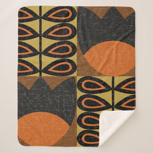 naadloos patroon in scandinavische ontwerpstijl .  sherpa deken (Voorkant)