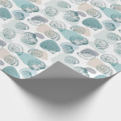 Naadloos patroon in trendy kleuren met seizoenshel cadeaupapier (Hoek)