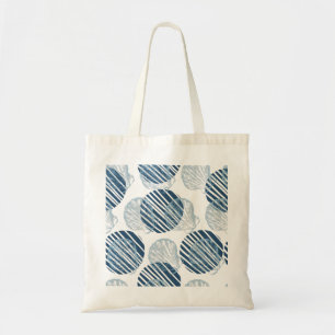 Naadloos patroon in trendy kleuren met seizoenshel tote bag