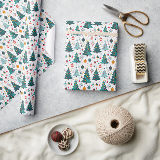 Naadloos patroon Kerstdag Cadeaupapier