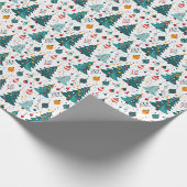 Naadloos patroon Kerstdag Cadeaupapier (Hoek)