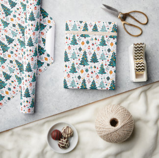 Naadloos patroon Kerstdag Cadeaupapier