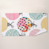 Naadloos patroon. Kerstdecor. Badhanddoek (Badhanddoek)