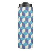 Naadloos patroon  kubuskunst, abstract illust thermosbeker (Voorkant)