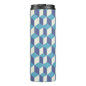 Naadloos patroon  kubuskunst, abstract illust thermosbeker (Achterkant)