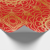 Naadloos  patroon met abstracte florale en cadeaupapier (Hoek)