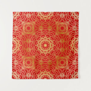 Naadloos patroon met abstracte florale en wandkleed