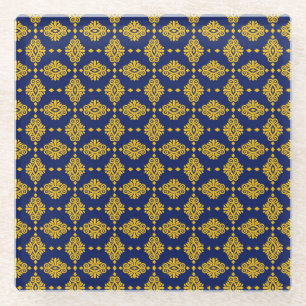 Naadloos patroon met Abstracte geometrische stijl. Glazen Onderzetter