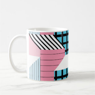 Naadloos patroon met abstracte geometrische vormen koffiemok
