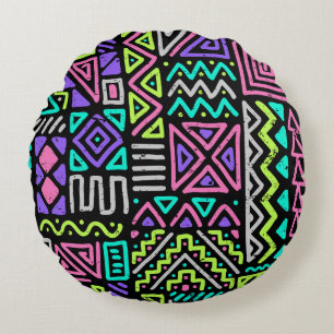 naadloos patroon met abstracte lijnen. geometrisch rond kussen
