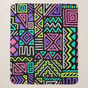 naadloos patroon met abstracte lijnen. geometrisch sherpa deken