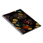 Naadloos patroon met abstracte moderne doedels. Br Notitieboek (Rechterzijde)