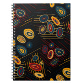 Naadloos patroon met abstracte moderne doedels. Br Notitieboek (Voorkant)