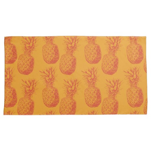 Naadloos patroon met anananassen kussensloop (Voorkant-Rechts)