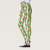 Naadloos patroon met anananassen leggings (Links)