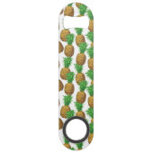 Naadloos patroon met anananassen speed flessenopener (Achterkant)