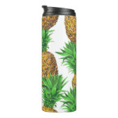 Naadloos patroon met anananassen thermosbeker (Geroteerd rechts)