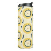 naadloos patroon met appel. thermosbeker (Gedraaid links)