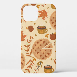Naadloos patroon met appeltaart, appelen en mokken Case-Mate iPhone case