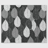 Naadloos patroon met bladeren. met de hand getrokk cadeaupapier (Vlak)