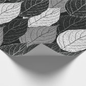 Naadloos patroon met bladeren. met de hand getrokk cadeaupapier (Hoek)