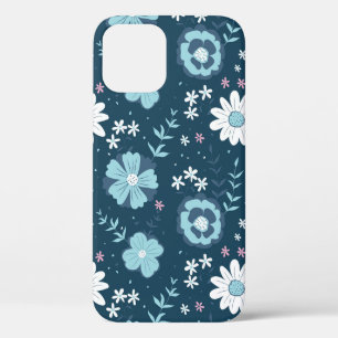 Naadloos patroon met blauwe zomerbloemen in het do Case-Mate iPhone case