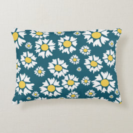 Naadloos patroon met bloemen accent kussen