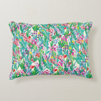 Naadloos patroon met bloemen, achtergrond plant. A Accent Kussen