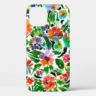 Naadloos patroon met bloemen  Case-Mate iPhone case
