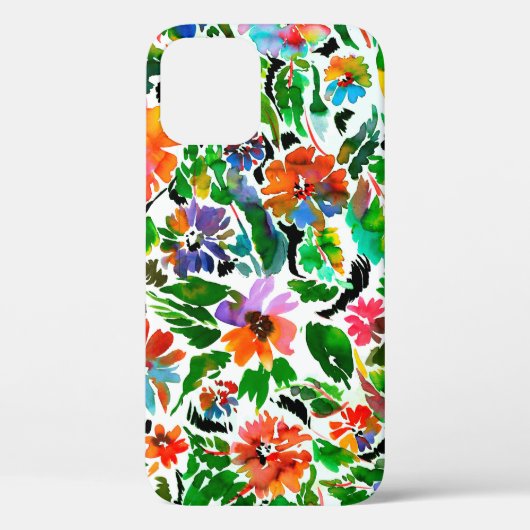 Naadloos patroon met bloemen Case-Mate iPhone case (Achterkant)