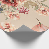Naadloos patroon met bloemen en bladeren. Floral p Cadeaupapier (Hoek)