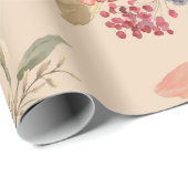 Naadloos patroon met bloemen en bladeren. Floral p Cadeaupapier (Rol Hoek)
