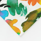 Naadloos patroon met bloemen fleece deken (Hoek)