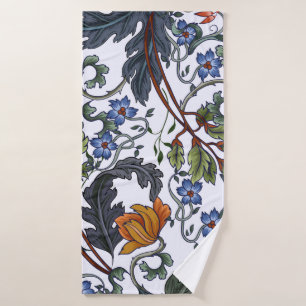 Naadloos patroon met bloemen in de kunstdecostijl. badhanddoek
