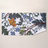 Naadloos patroon met bloemen in de kunstdecostijl. badhanddoek (Badhanddoek)