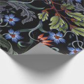 Naadloos patroon met bloemen in de kunstdecostijl. cadeaupapier (Hoek)