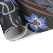 Naadloos patroon met bloemen in de kunstdecostijl. cadeaupapier (Rol Hoek)