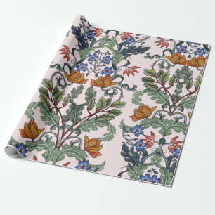 Naadloos patroon met bloemen in de kunstdecostijl. cadeaupapier