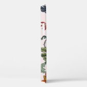 Naadloos patroon met bloemen in de kunstdecostijl. Case-Mate iPhone case (Achterkant / Rechts)