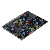 Naadloos patroon met bloemen in de kunstdecostijl. notitieboek (Linkerzijde)