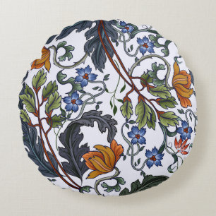 Naadloos patroon met bloemen in de kunstdecostijl. rond kussen