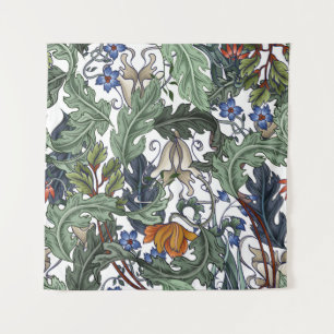 Naadloos patroon met bloemen in de kunstdecostijl. wandkleed
